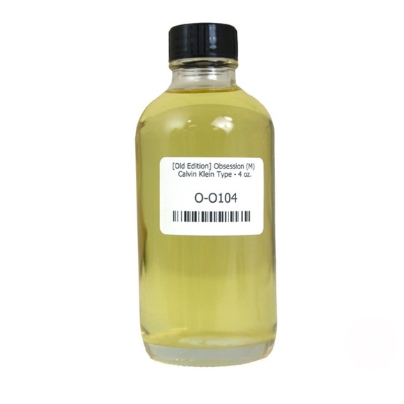 [Old Edition]  Obsession (M) Calvin Klein Type 1 Oz Fragrance Oil Cologne - Picture 3 of 4